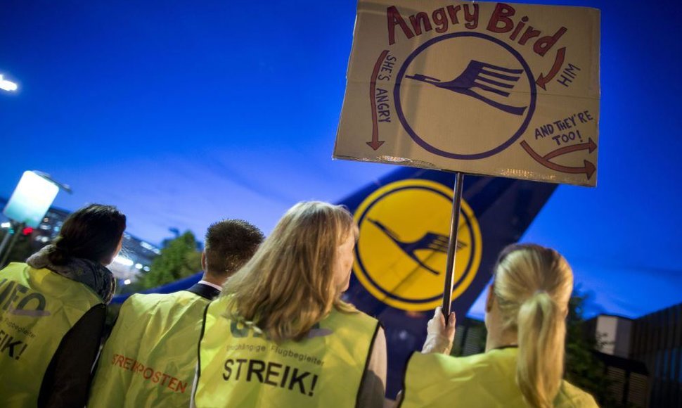 „Lufthansa“ palydovių streikas