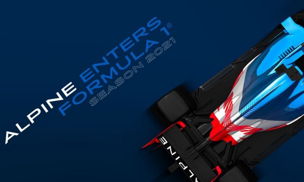 Naujos Renault F1 komandos spalvos ir pavadinimas 