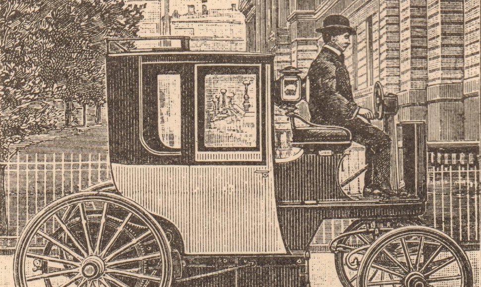 Elektrinis taksi Londone, 1898.01.03 Tyg. Ilustrowany nr.3