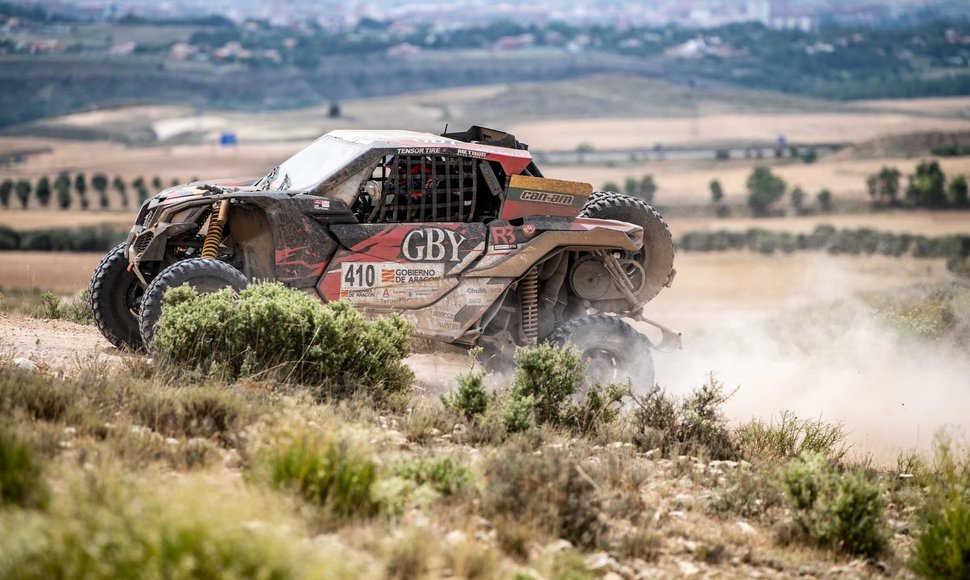 Rokas Baciuška ir Mindaugas Lelys Pasaulio taurės „Cross Country Baja“ lenktynėse Ispanijoje, ralyje „Aragon“