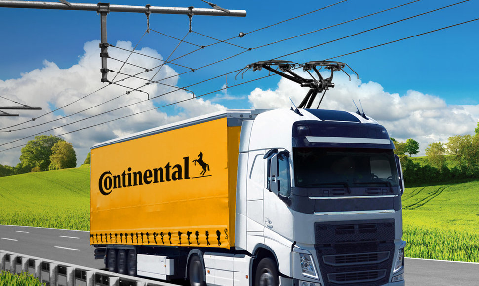 „Continental“ gamins kontaktinę elektros įrangą sunkvežimiams