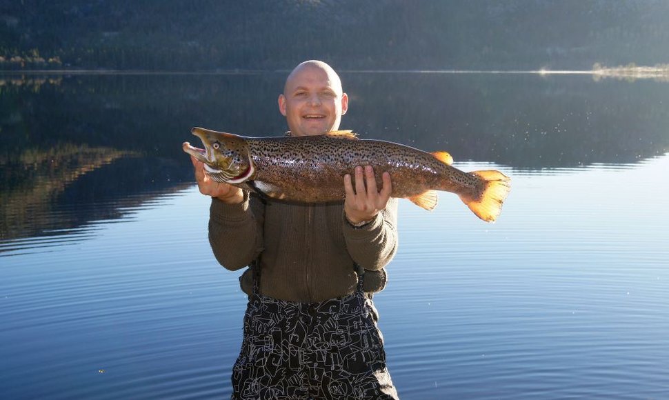 Aurimo upėtakis (4,6 kg) iš Norvegijos