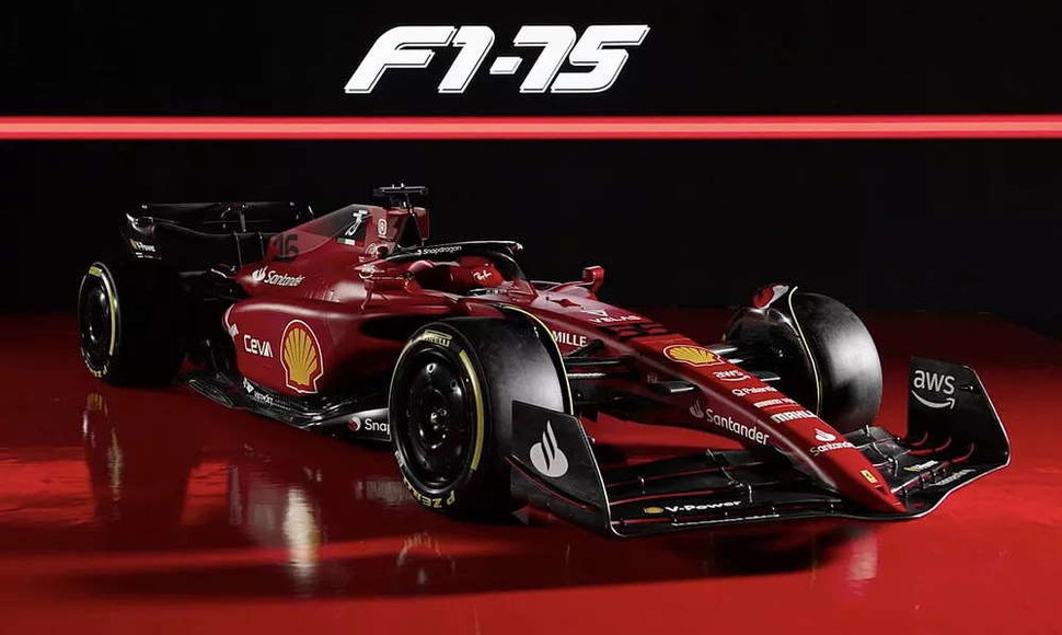 „Ferrari“ pristatė naują ginklą – F1-75