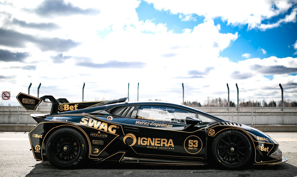 Dynami:t Energy komandos „Lamborghini“ startuos Palangos Aurum 1006 km lenktynėse