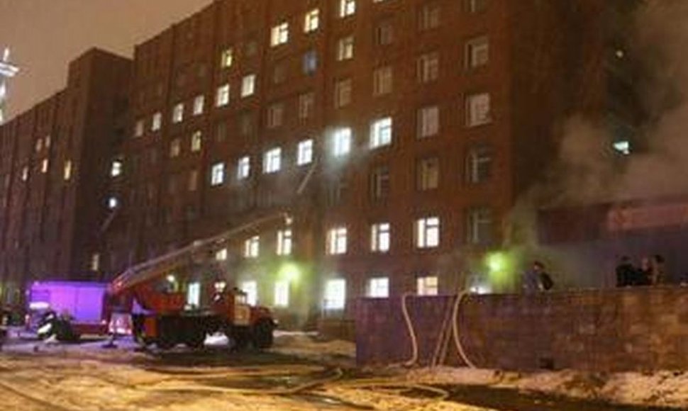 Sankt Peterburgas: gaisras ligoninėje