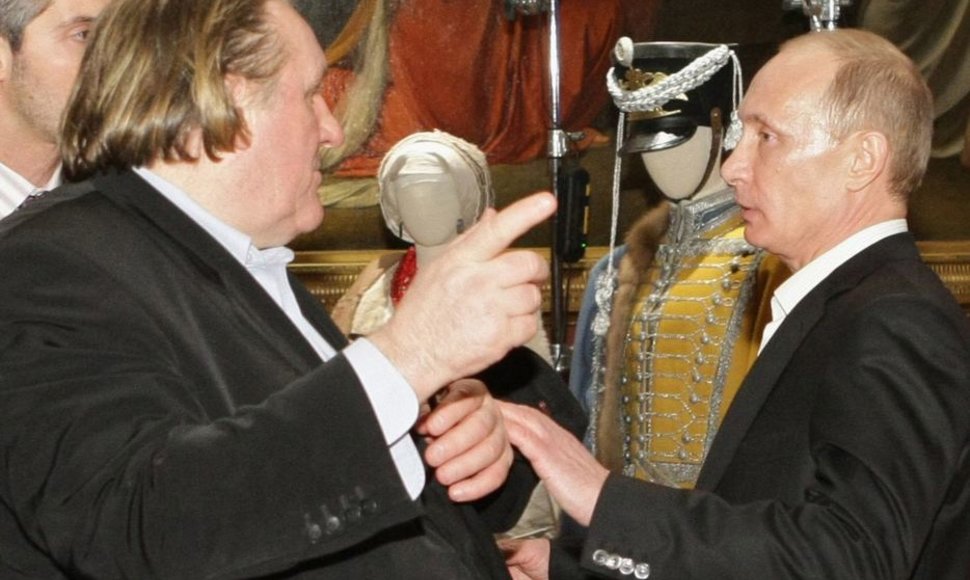 Gerard'as Depardieu ir Vladimiras Putinas (2010)