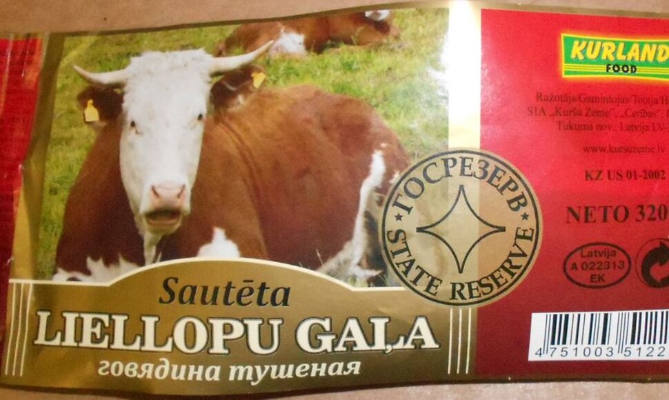 Latviškoje jautienoje rasta arklienos