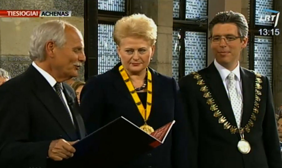 Dalia Grybauskaitė Achene apdovanota politikos oskaru