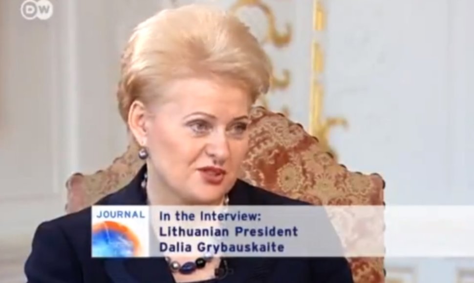 Dalios Grybauskaitės interviu „Deutsche Welle“