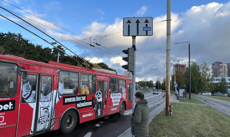 A juosta Justiniškių gatvėje gali važiuoti tik viešasis transportas