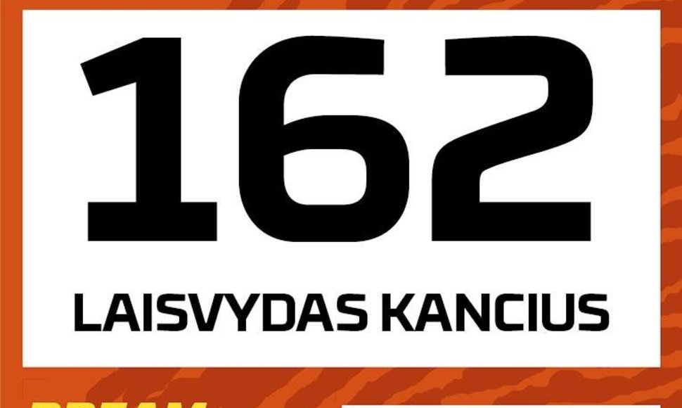 Laisvydo Kanciaus startinis numeris Dakaro ralyje 2023 m.