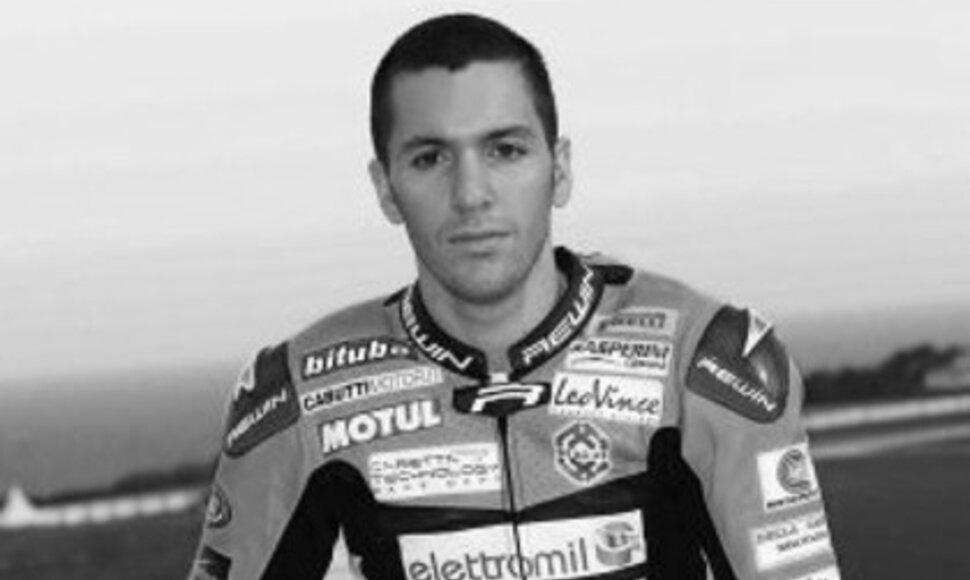 Žuvęs motociklininkas Andrea Antonelli
