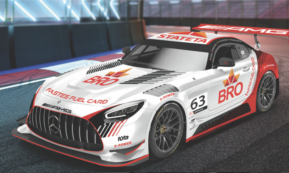 „Stateta BRO by ESWRT“ ginklas – „Mercedes Benz AMG GT3 Evo“