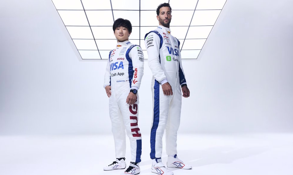 Danielis Ricciardo ir Yuki Tsunoda 