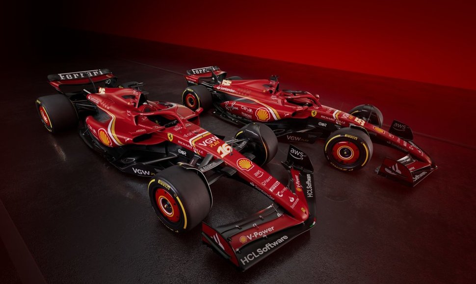 „Ferrari“ pristatė naują F1 bolidą SF-24