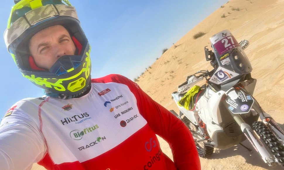 Motociklininkas Mykolas Paulavičius kovos dėl kvietimo į Dakarą