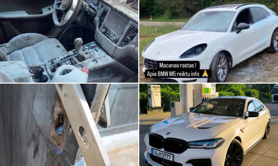 Pavogtas Porsche Macan ir BMW M5