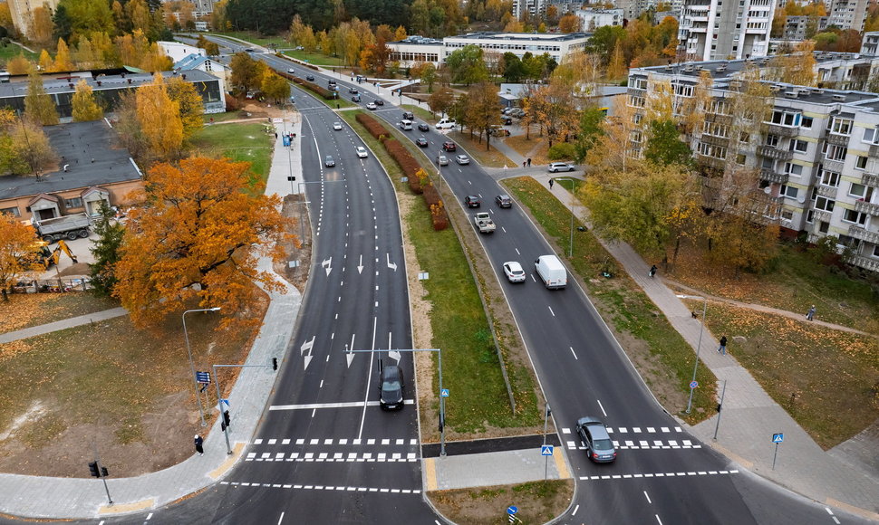 Sutvarkyta Buivydiškių gatvė Vilniuje