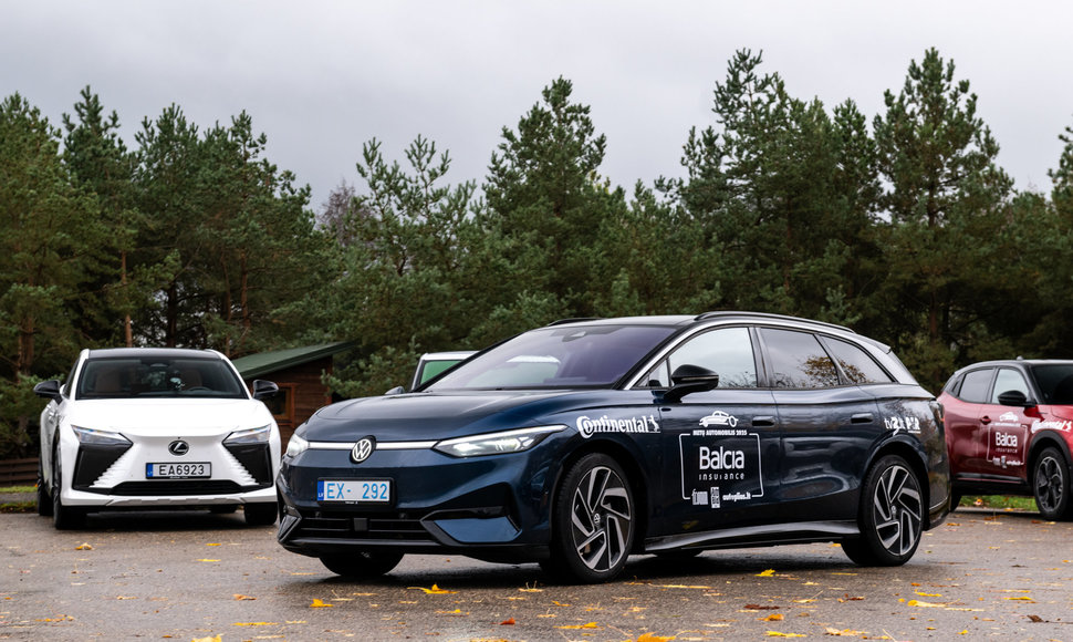 Lietuvos metų automobilis 2025 m., elektromobilių testas 