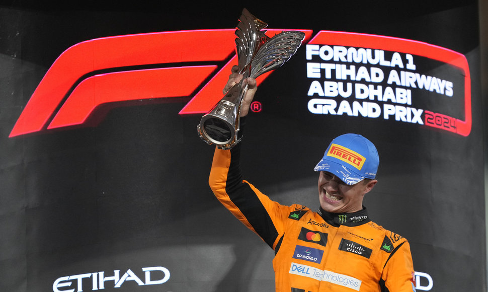 Lando Norrisas laimėjo Abu Dabio GP F1 lenktynes