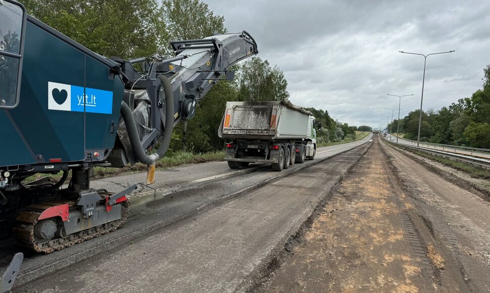 A1 kelio ruožo rekonstrukcijos darbai