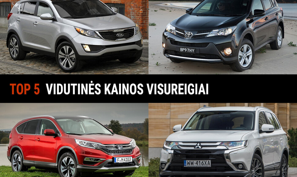 Vidutinės klasės naudoti visureigiai už vidutinę kainą
