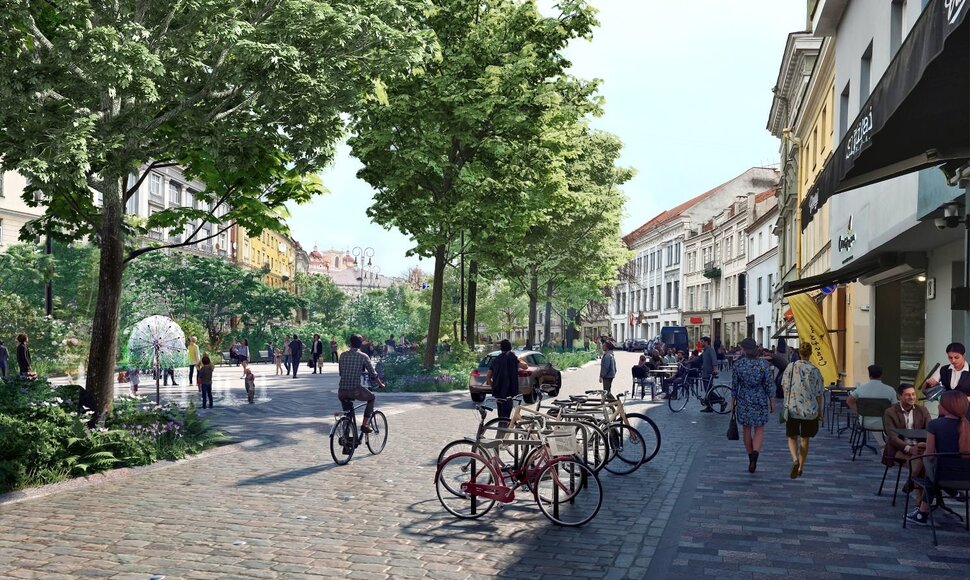 Vilniaus Vokiečių gatvės rekonstrukcija (vizualizacija)
