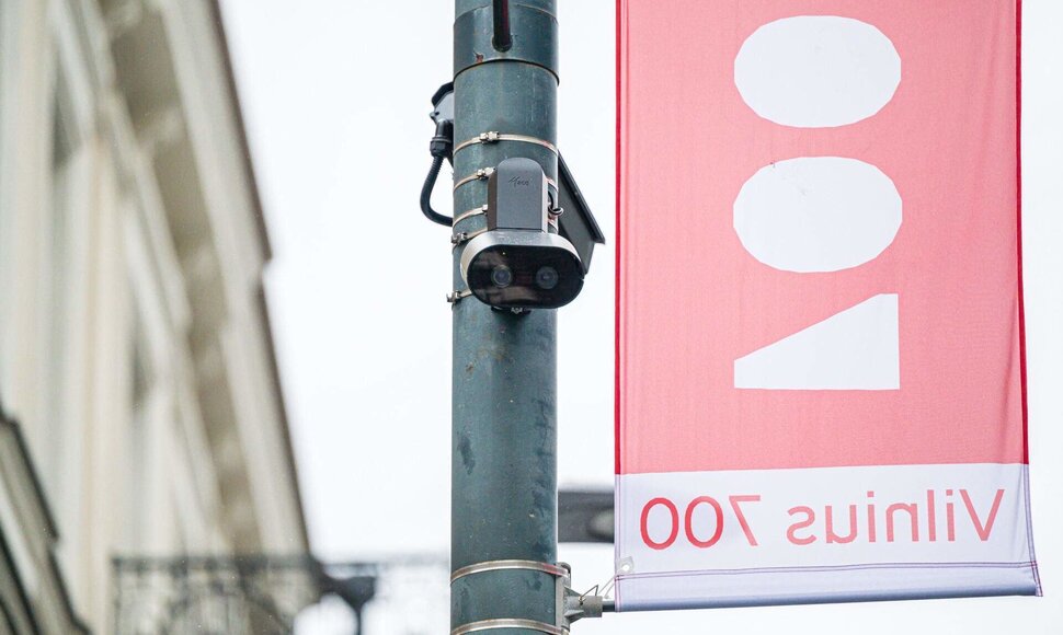 Greičio matuoklis Gedimino prospekte Vilniuje