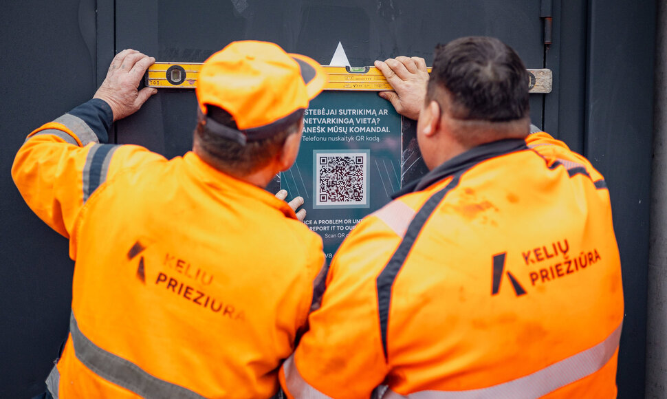 Via Lietuva QR kodai poilsio aik&scaron;telėse