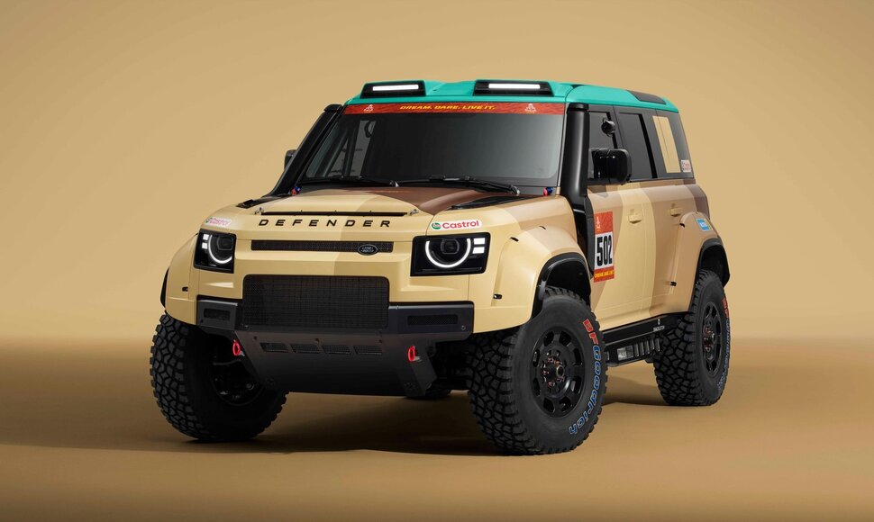 Pristatytas Roko Baciuškos Dakaro automobilis – „Defender Dakar D7X-R“