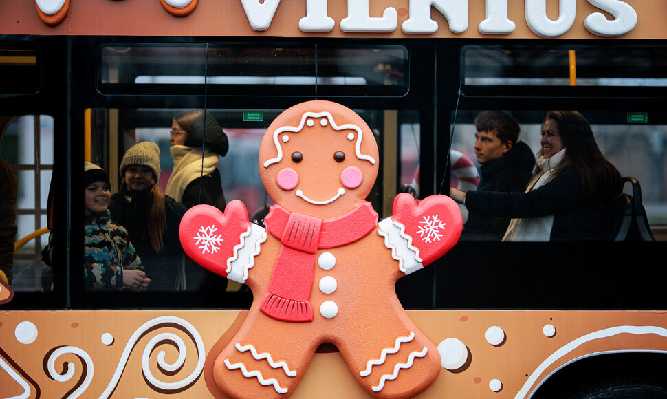 Kalėdinis autobusas Vilniuje