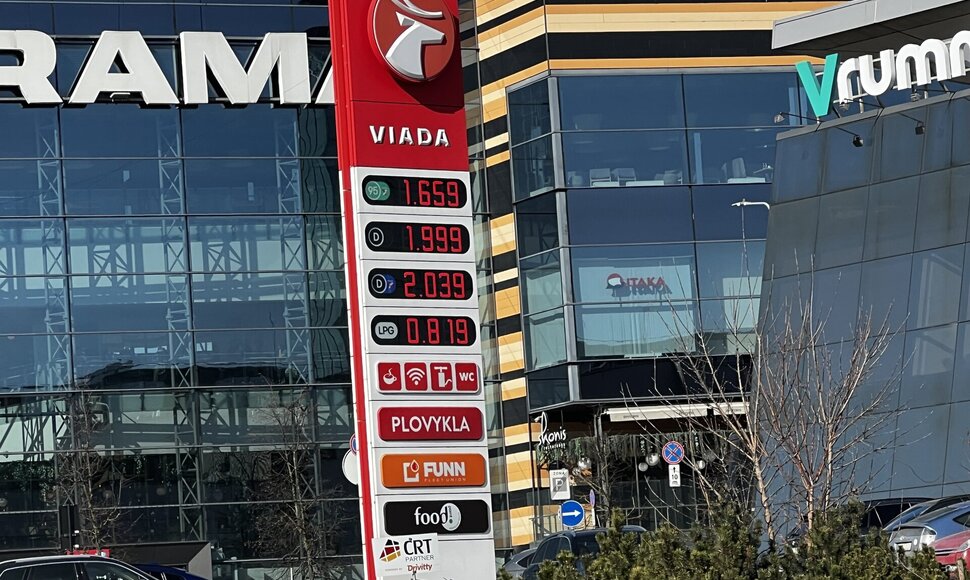 Degalų kainos Vilniuje kovo 9 d.