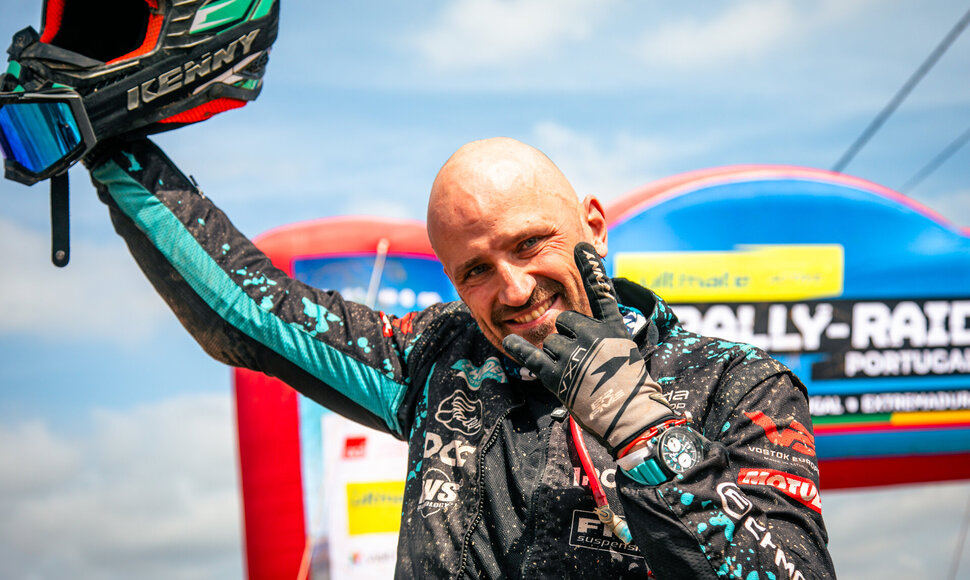 CFMoto Thunder RT fini&scaron;avo Portugalijos ralyje
