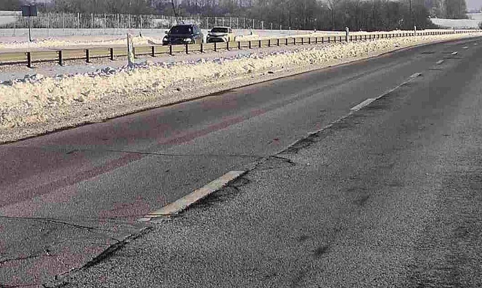 Automagistralė A1 ties Kryžkalniu