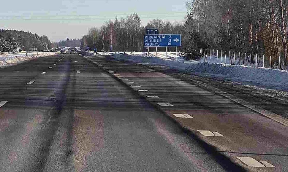 Automagistralė A1 ties Kryžkalniu