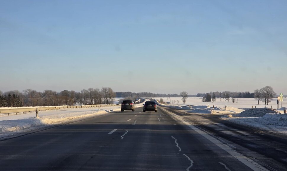 Automagistralė A1 ties Kryžkalniu