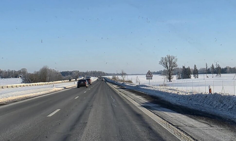 Automagistralė A1 ties Kryžkalniu