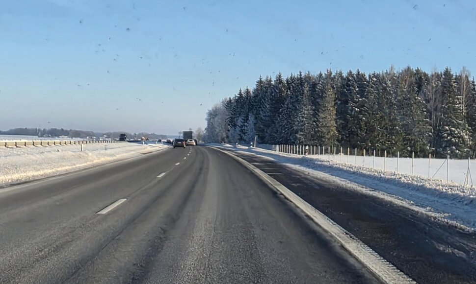Automagistralė A1 ties Kryžkalniu