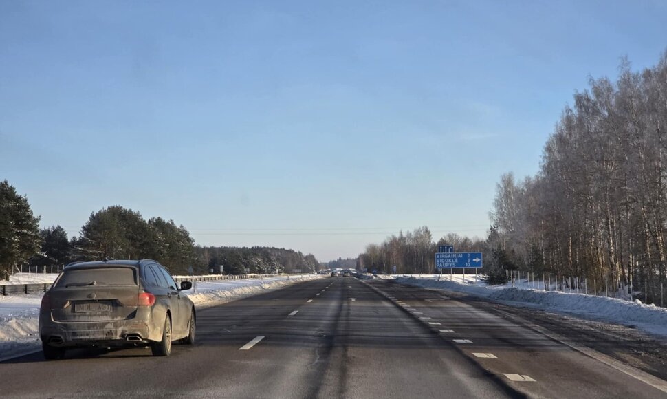 Automagistralė A1 ties Kryžkalniu