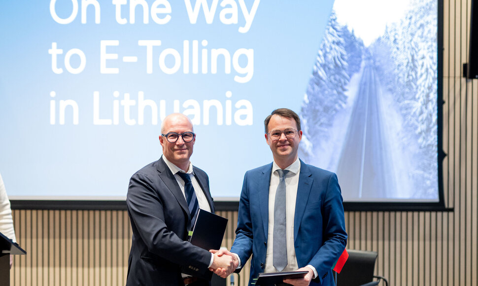 Pasira&scaron;yta elektroninės kelių rinkliavos sistemos e-tolling sutartis