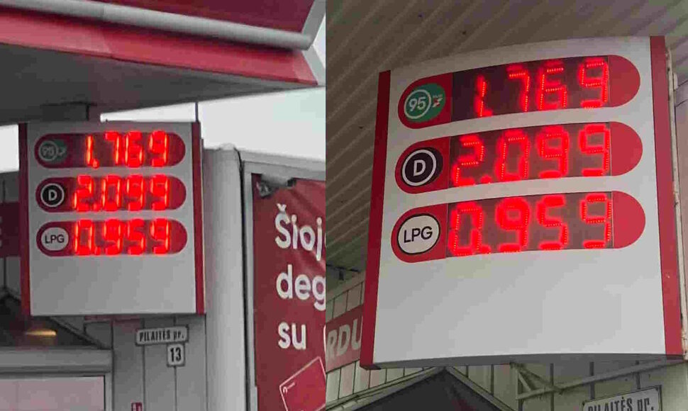 Degalinė „Viada“ Pilaitės pr. balandžio 16-17 d.