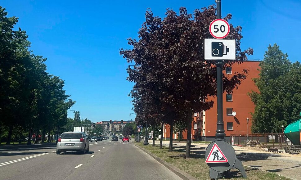 Greičio matuoklis Klaipėdoje