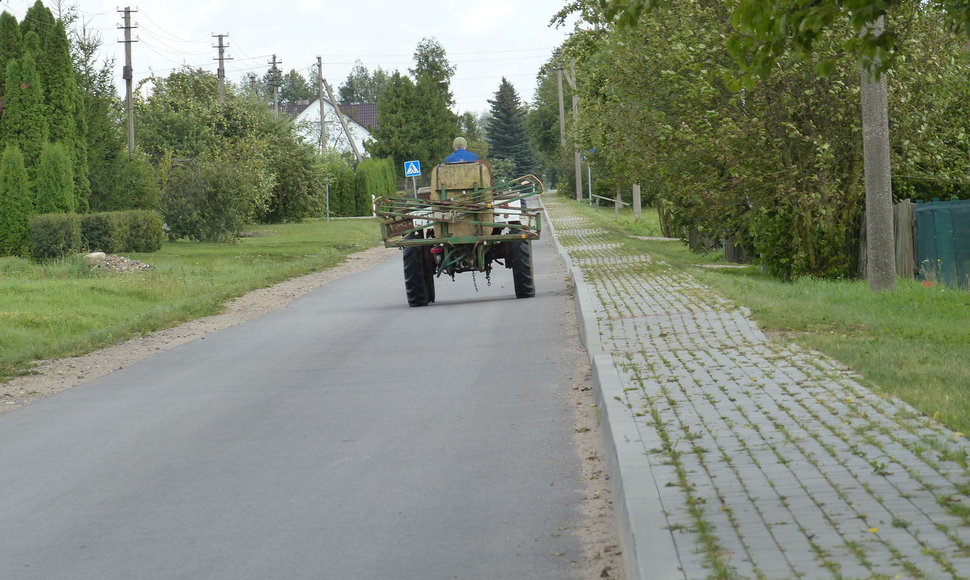 Susiaurėjusi Suvalkijos gatvė kelia pavojų eismo saugumui