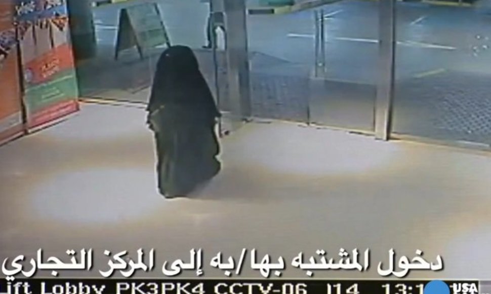 Įtariamoji nužudymu Abu Dabio prekybos centre 