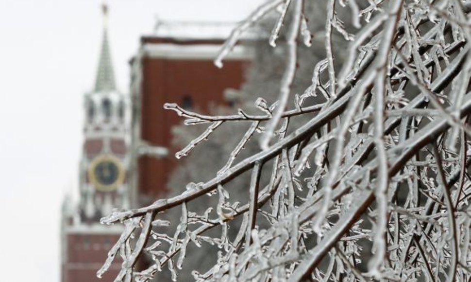 Žiemiškos gamtos išdaigos Maskvoje