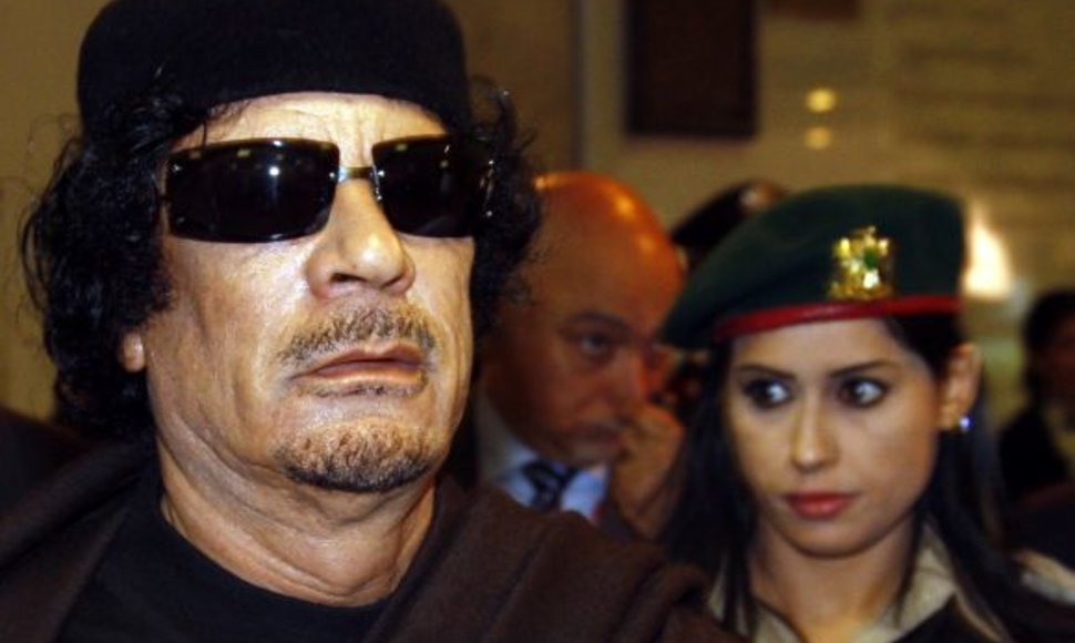 Muamarą Kadhafi lydėdavo asmens sargybinės moterys