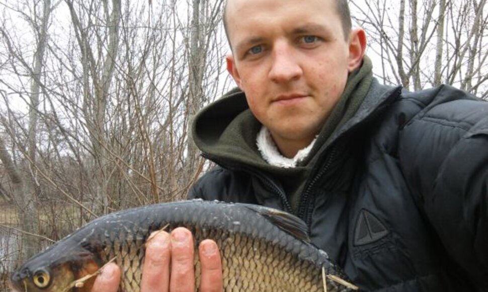 1,5 kg &scaron;apalas, sugautas Ventos upėje
