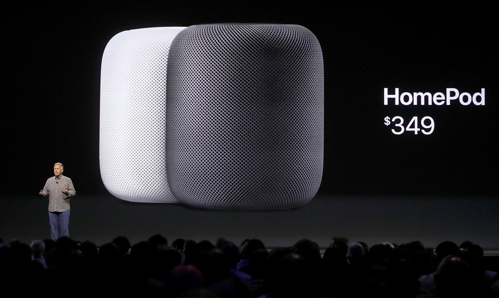 „Apple“ naujoji garso kolonėlė „HomePod“