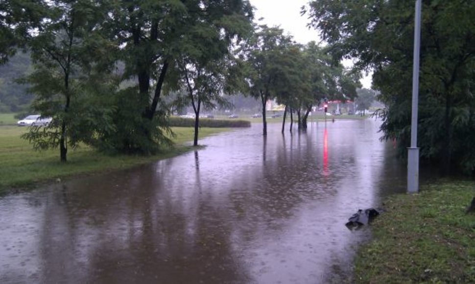 Šeštadienio potvynis Vilniuje