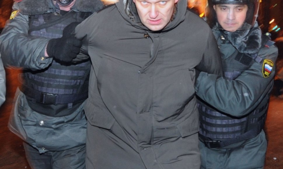 Sulaikytasis Aleksejus Navalnas